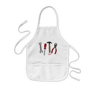 Tablier Enfant Illustration des outils de menuiserie