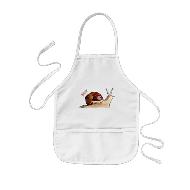 Tablier Enfant Illustration d'escargot (Devant)