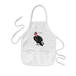 Tablier Enfant Illustration d'oiseau condor de Californie