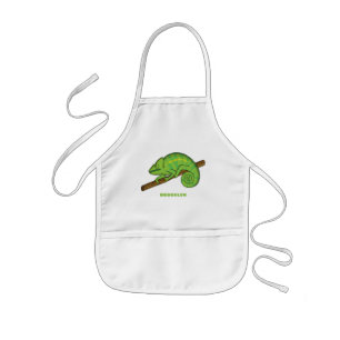 Tablier Enfant Illustration du caméléon de la parson