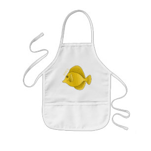 Tablier Enfant Illustration du poisson-tang jaune