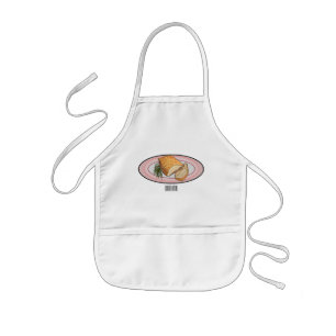 Tablier Enfant Illustration du ventre de porc rôti