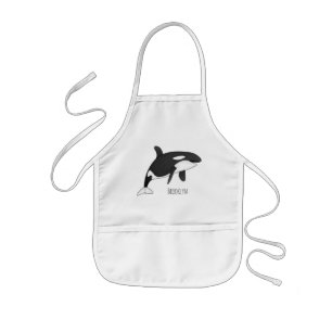 Tablier Enfant Illustration d'une baleine tueuse