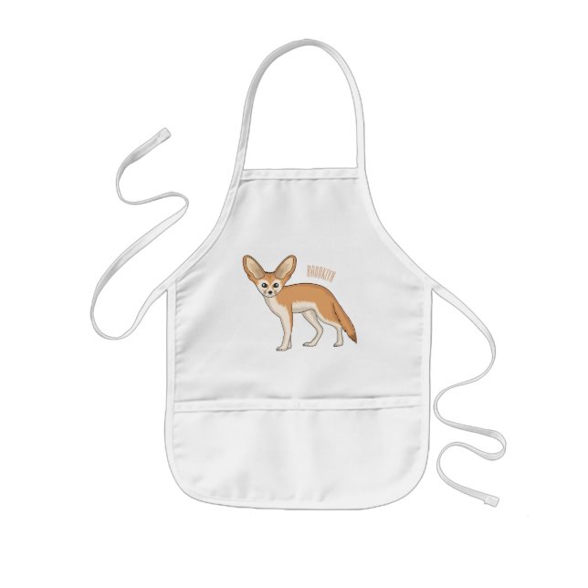 Tablier Enfant Illustration Fennec fox (Devant)