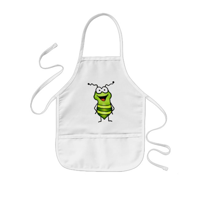 Tablier Enfant Insecte heureux (Devant)