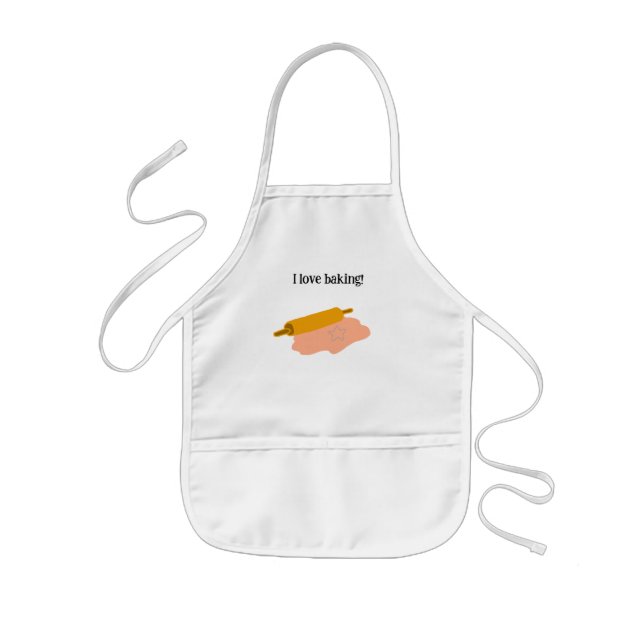 Tablier Enfant J'adore cuisiner (Devant)