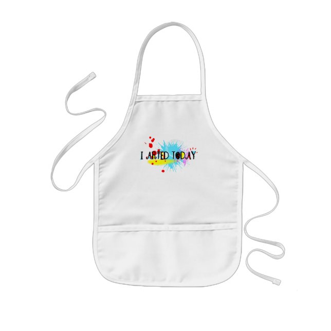 Tablier Enfant J'Ai Arrivé Aujourd'Hui Drôle Pun (Devant)