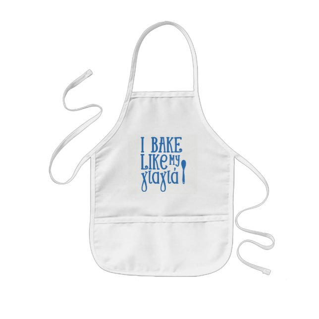 Tablier Enfant J'ai fait comme mon Yiayia fun Greek Kids' Apron (Devant)