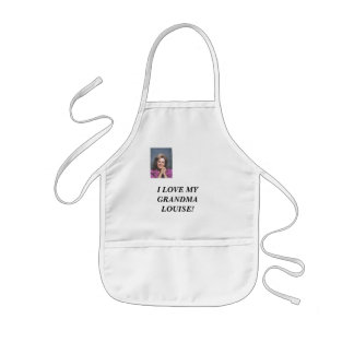 Tablier Enfant J'AIME MA GRAND-MAMAN LOUISE… - Customisé