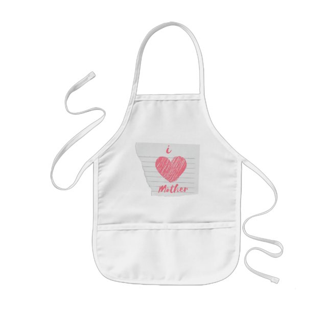 Tablier Enfant J'aime maman (Devant)