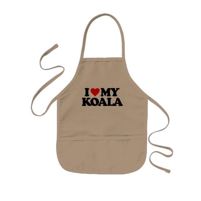 TABLIER ENFANT J'AIME MON KOALA (Devant)