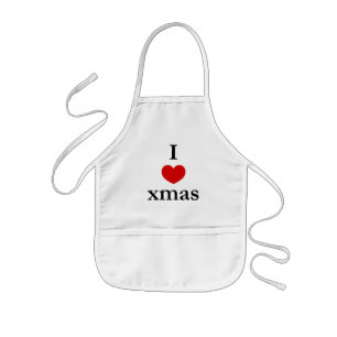 Tablier Enfant Je coeur Noël - Noël