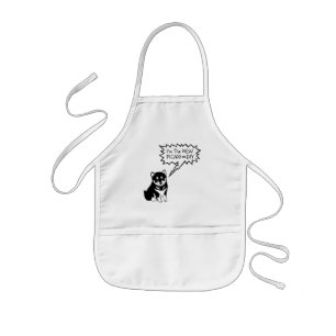 Tablier Enfant Je suis Artist Chien Discours Bubble Kids Apron