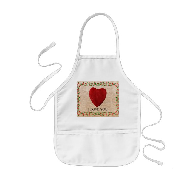Tablier Enfant Je t'aime (Devant)