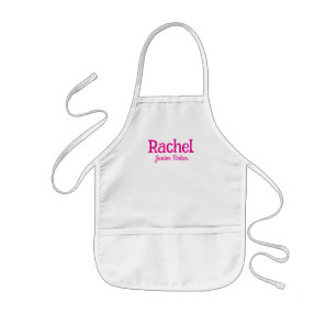 Tablier Enfant Jeune Boulanger Rose Chaud Filles