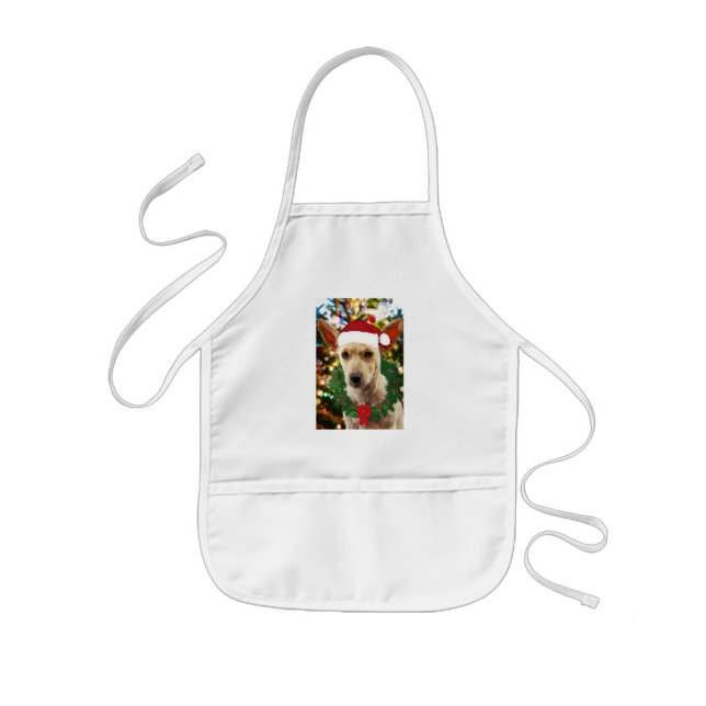 Tablier Enfant Joie au chiot (Devant)