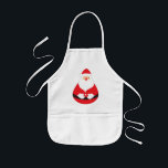 Tablier Enfant Joli Santa Claus Roly-poly Toy<br><div class="desc">Noël Mignonne Père Noël Roly-poly Toy (Choisissez Votre Style) 1. I Love Cuisine Apron pour chef. (tablier standard / long) 2. J'aime le jardin d'aire pour vous. (tablier standard / long) 3. J'aime mon bébé pour les enfants. (Kids Apron) Joyeux Noël & Bonne Année! ! :)</div>