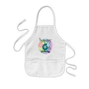 Tablier Enfant Joyeux 6e anniversaire