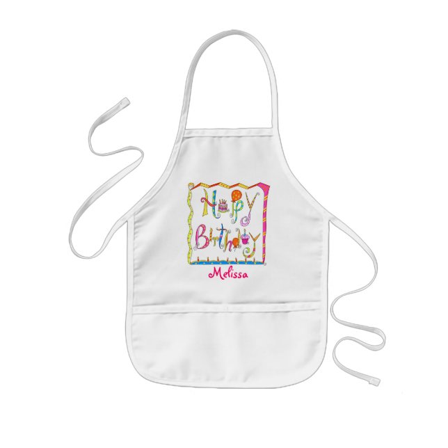 Tablier Enfant Joyeux anniversaire enfants Apron (Devant)