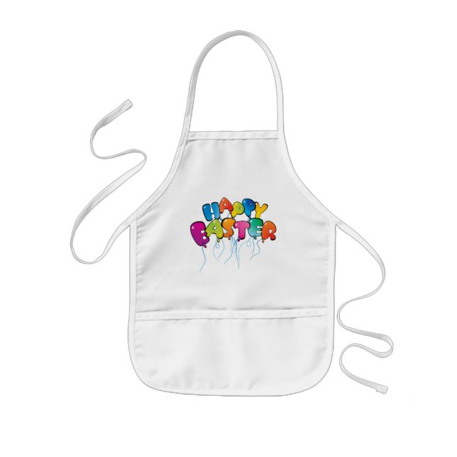 Tablier Enfant Joyeux Ballons de Pâques (Devant)