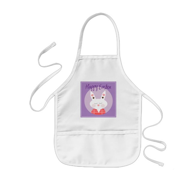 Tablier Enfant Joyeux Bunny-Enfants de Pâques Apron (Devant)