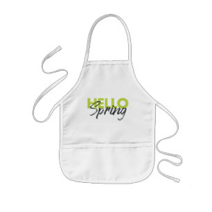 Tablier Enfant Joyeux, moderne, amusant, design dynamique Hello S
