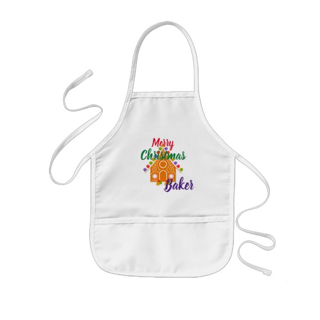 Tablier Enfant Joyeux Noël Baker Apron (Devant)