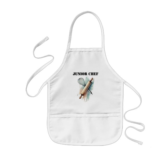 Tablier Enfant Junior Chef Apron - Whimsical Watercolor Edition (Devant)