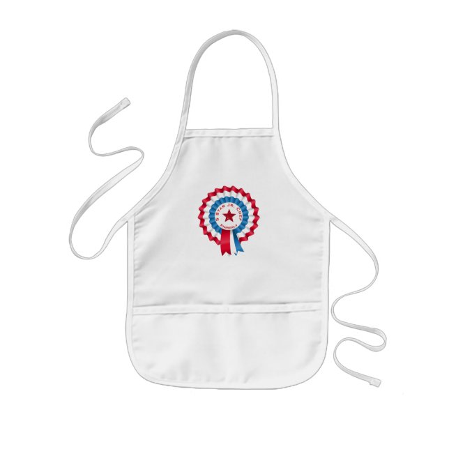 Tablier Enfant Junior Chef Ribbon Espace personnalisé (Devant)