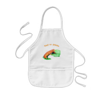 Tablier Enfant La nature de la salamandre d'Orange