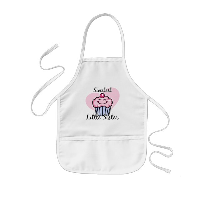 Tablier Enfant La petite soeur la plus douce (Devant)