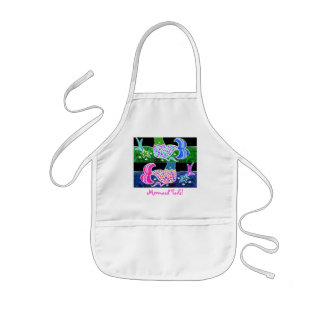 Tablier Enfant La sirène coupe la queue la chemise de peinture !