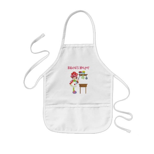 Tablier Enfant L'aide de Babcia dans la cuisine (Devant)
