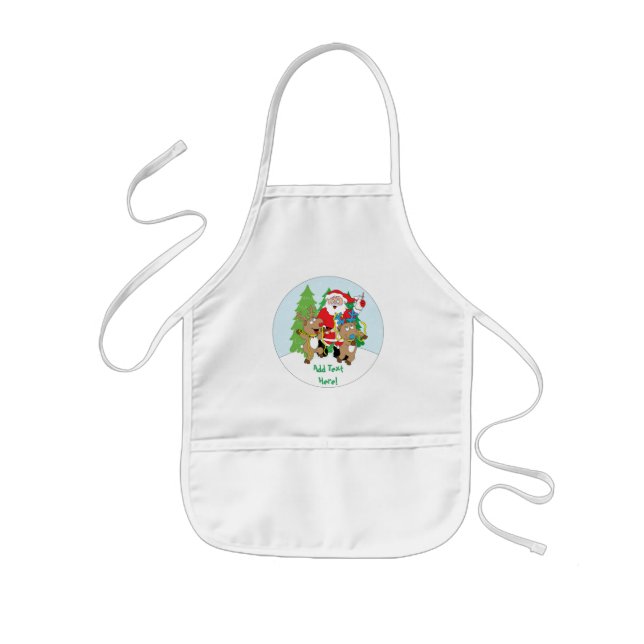 Tablier Enfant L'Apron de Noël pour les enfants Personnaliser le  (Devant)