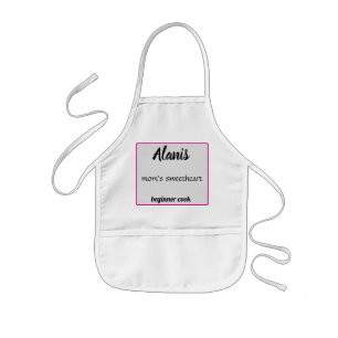 Tablier Enfant Le cuisinier débutant chéri d'Alanis maman