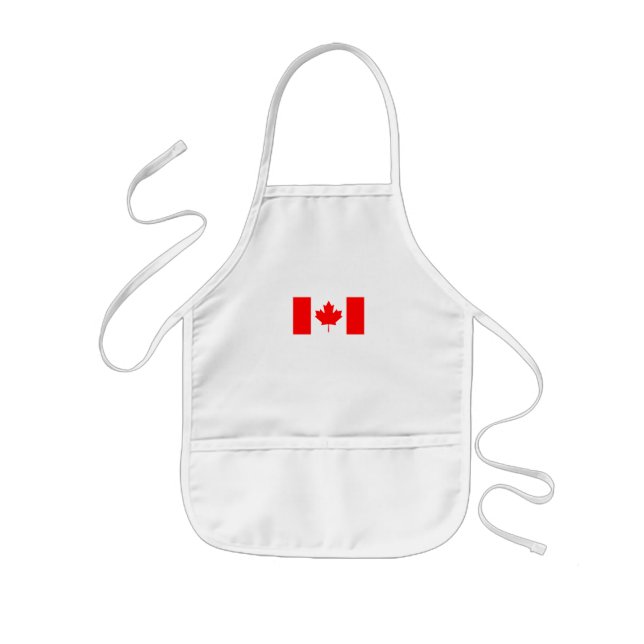 Tablier Enfant Le drapeau canadien - souvenir du Canada (Devant)