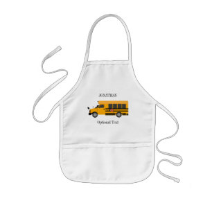 Tablier Enfant L'école pour enfants Bus personnalisé Apron