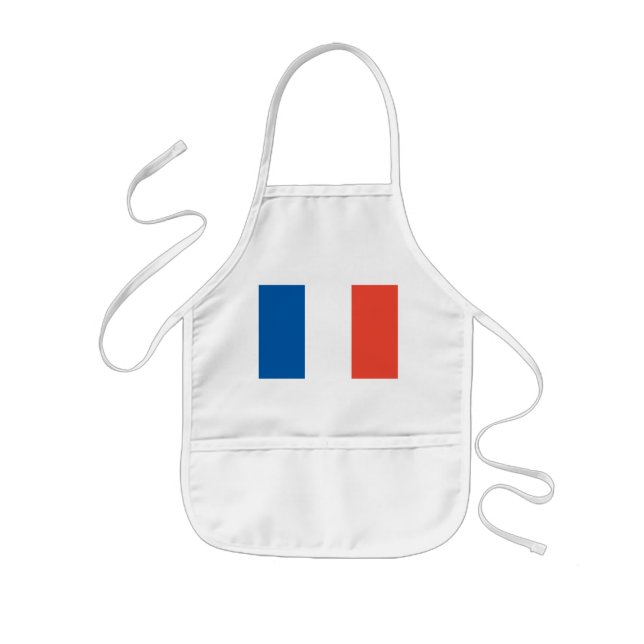 Tablier Enfant Les enfants Tablier de cuisine avec drapeau frança (Devant)