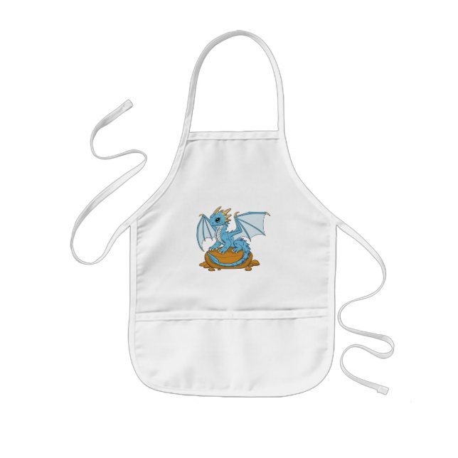 Tablier Enfant Little Blue Dragon (Devant)