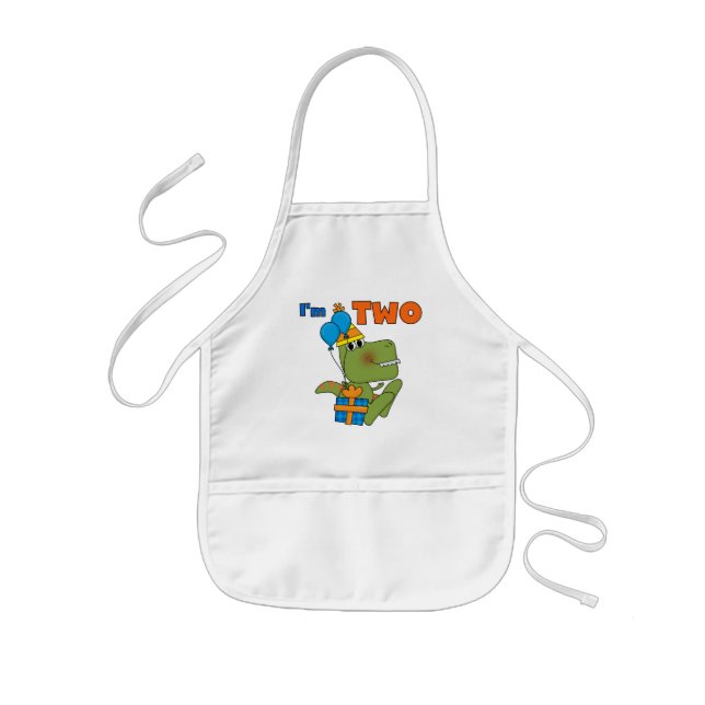 Tablier Enfant Little Dino 2e Anniversaire Tshirts et cadeaux (Devant)
