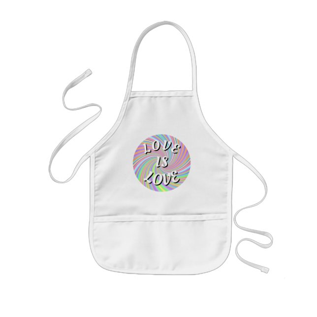 Tablier Enfant Love Is Love Fierté   (Devant)