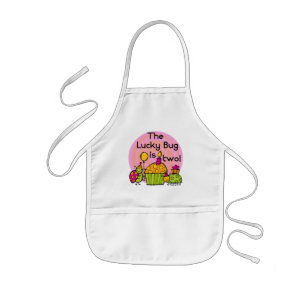 Tablier Enfant Lucky Bug Cupcake 2e Anniversaire T-shirts et cade