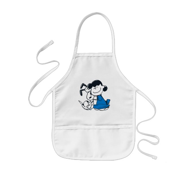 Tablier Enfant Lucy Hugging Snoopy (Devant)