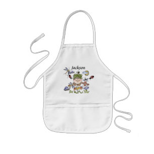 Tablier Enfant Lutin personnalisé mignon de garçon de jardin