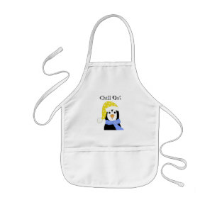 Tablier Enfant Manchot de dessin animé