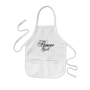 Tablier Enfant Manuscrit grunge de Naughy - noir de demoiselle de