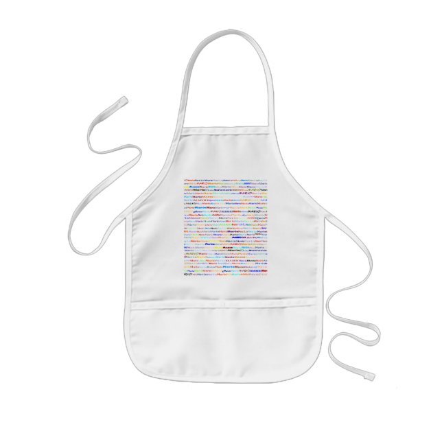 Tablier Enfant Mario Text Design II Apron Enfants (Devant)