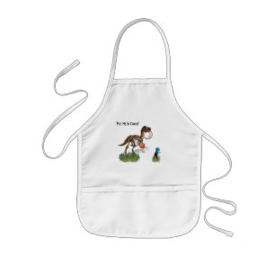 Tablier Enfant "Mets-moi dans l'entraîneur" Apron des enfants Din