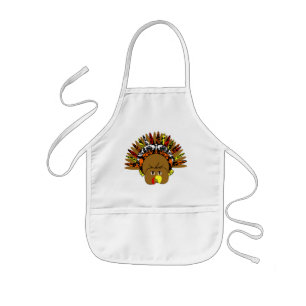Tablier Enfant Mignonne Turquie Thanksgiving