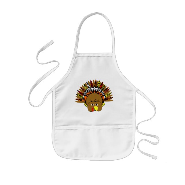 Tablier Enfant Mignonne Turquie Thanksgiving (Devant)